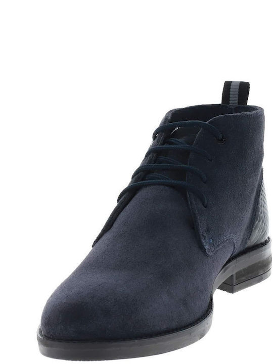 Suede Albastru marin Ghete barbati