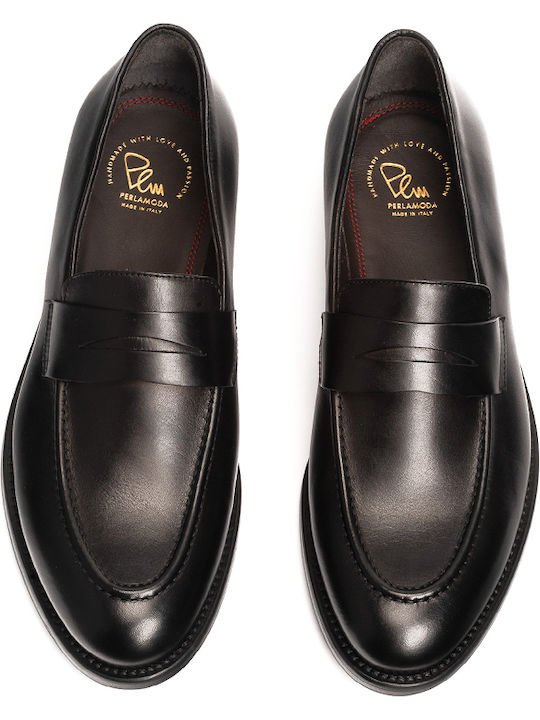 Men's Leather Loafers Black