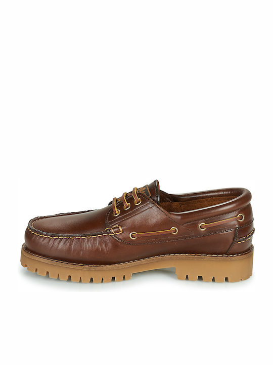 Leder Herren Mokassins in Braun Farbe