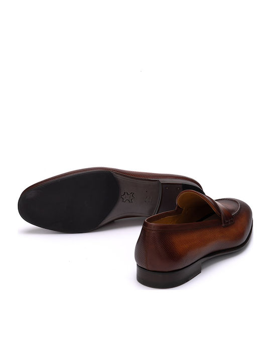 Leder Herren Mokassins in Braun Farbe