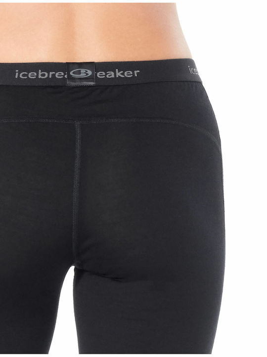 Icebreaker Γυναικείο Ισοθερμικό Παντελόνι Μαύρο