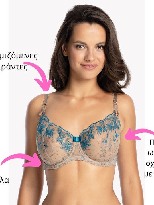 Gaia Bra without Padding Underwire grey