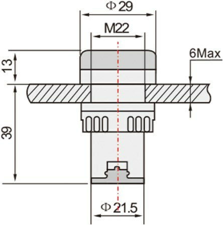 LED Indicator Luminos 12 Volt Galben 1 Bucată 30815-003