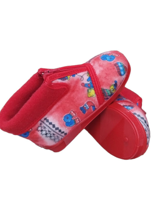 Fatsoules Kids Slippers Boots Red