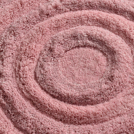 Mijolnir Badematte Synthetisch,Polyester/Cotton/Leather Rund Pink (#FFC0CB) 90x90cm