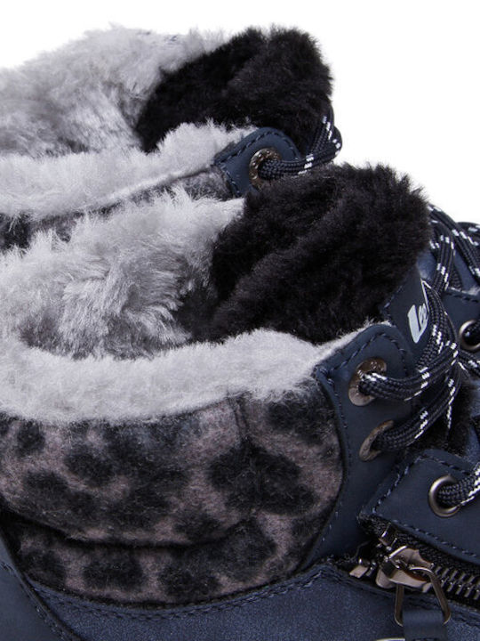 Women's Ankle Boots Platform Navy Blue