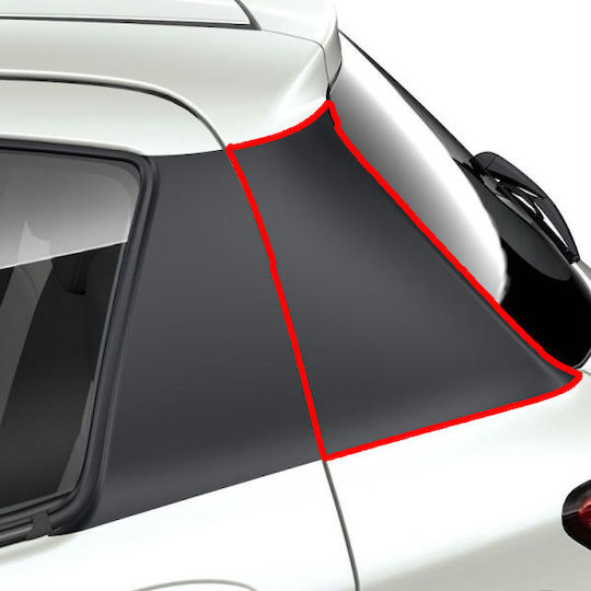 Toyota Car Tape Stickers for Car Fenders in Black Color 1pcs