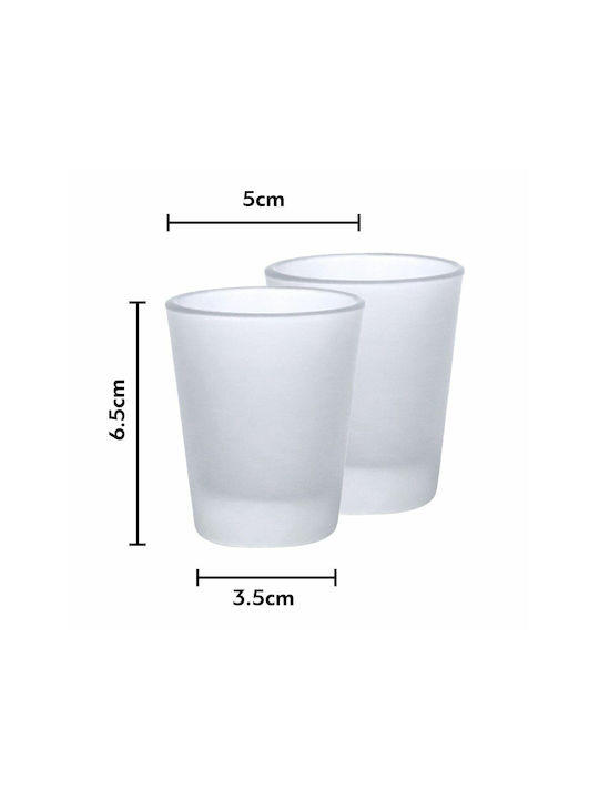 Cracked Schnapsgläser aus Glas 45ml 2Stück