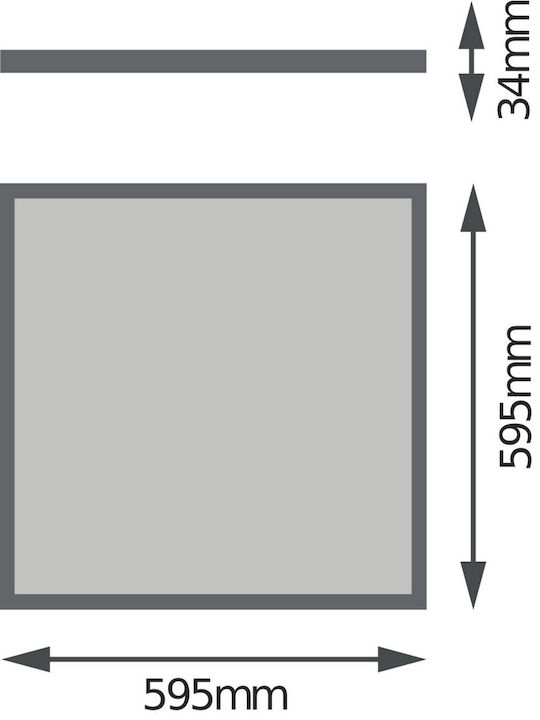 Ledvance LED Panel 32W με Φυσικό Λευκό Φως