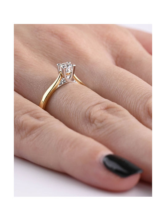 Savvidis Single Stone Ring made of Gold 18K with Diamond