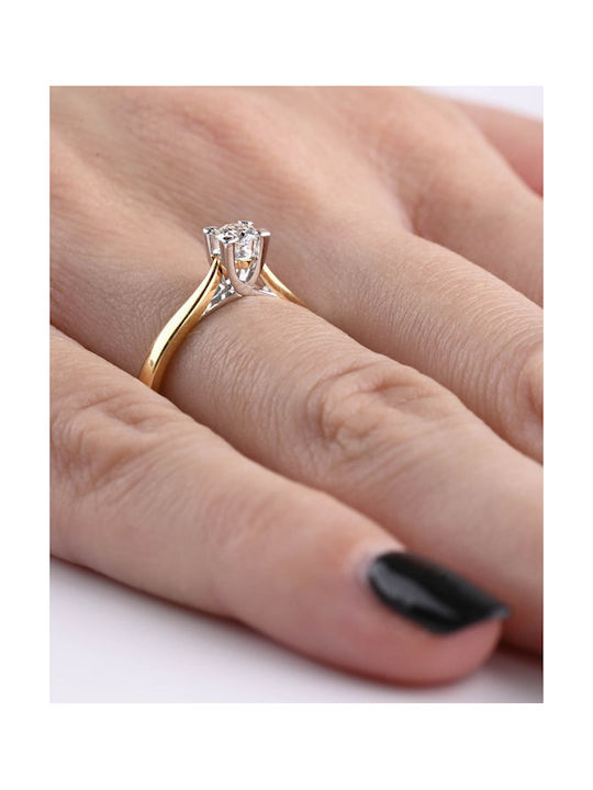 Savvidis Single Stone from Gold 18K with Diamond