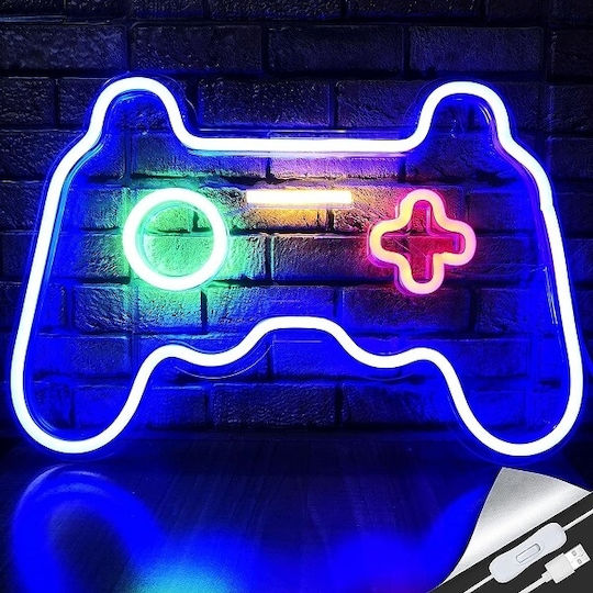 Smart Neon Lămpi Decorative Pentru Masă Gamepad LED 17 cm