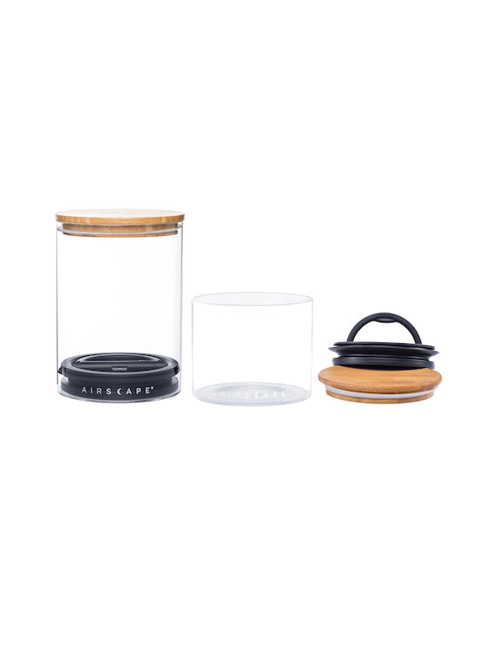 Box Coffee with Lid Glass Transparent 850ml