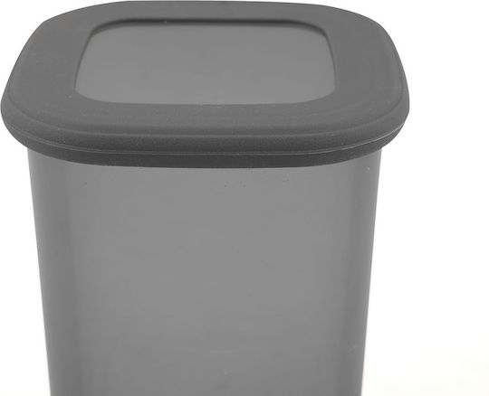 Hermia Set of 12pcs Jars General Use with Lid Plastic Gray 1200ml