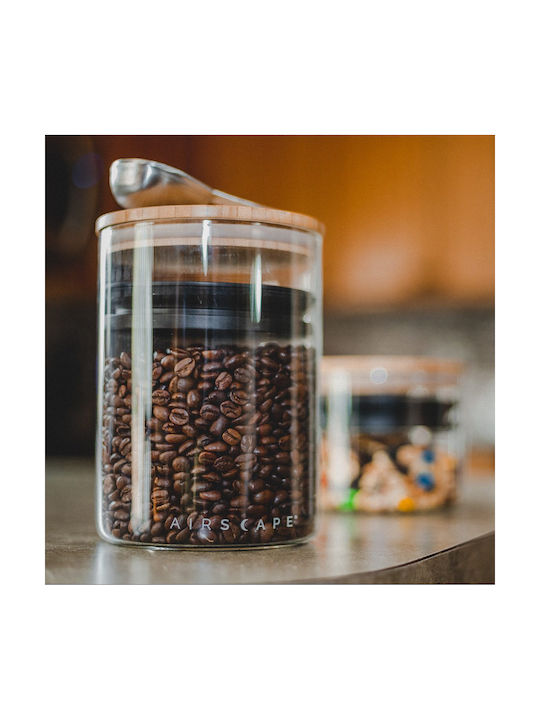 Box Coffee with Lid Glass Transparent 850ml