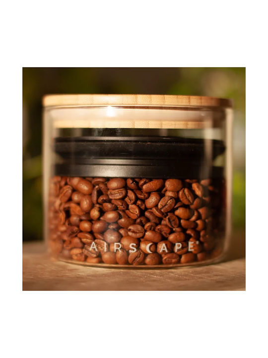 Box Coffee with Lid Glass Transparent 850ml