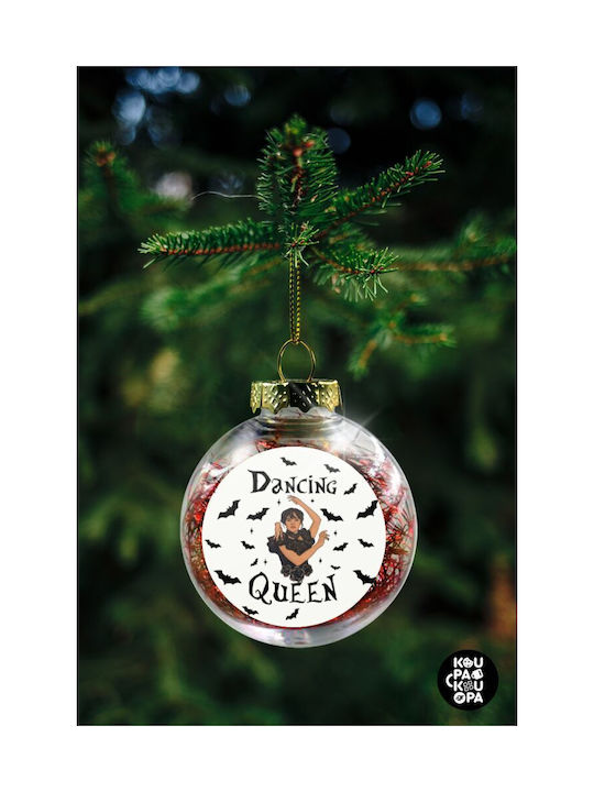 Christmas Plastic Ball Ornament Transparent 8cm