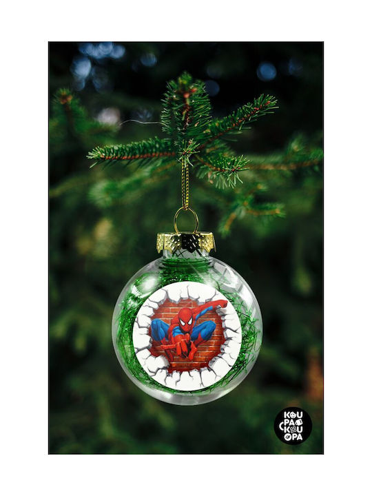 Weihnachtshänger Kugel Ornament Plastik Grün 8cm