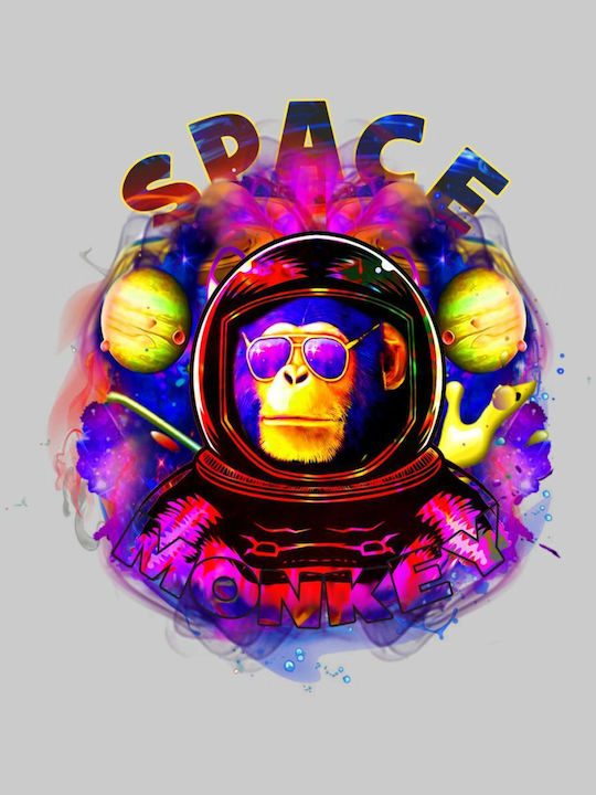 TKT Space Monkey W Γυναικείο Φούτερ Λευκό