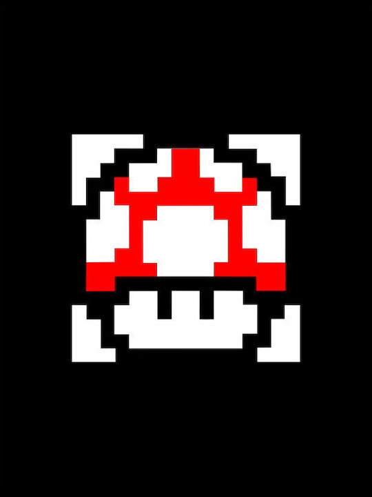 TKT Super Mario Mushroom Θεματική Μπλούζα με Στάμπα Λευκή TKT Super Mario Mushroom Θεματική Μπλούζα με Στάμπα Λευκή