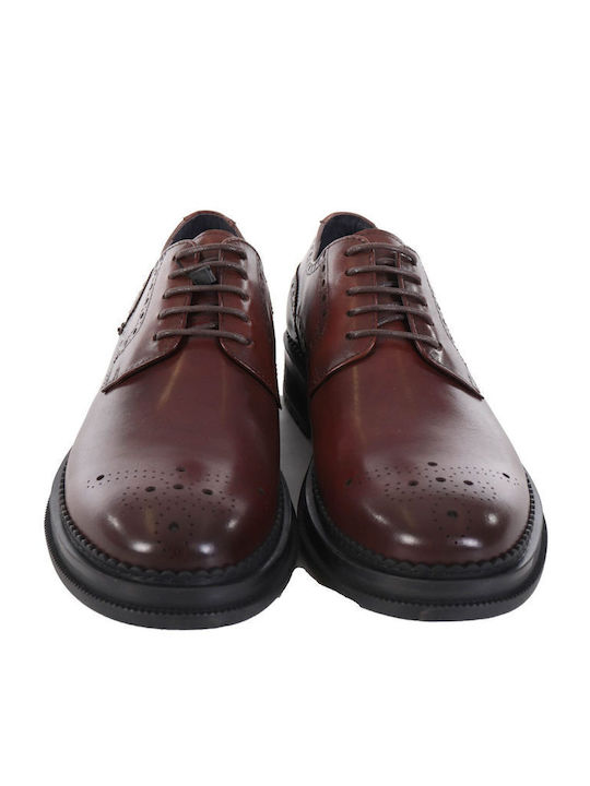 Δερμάτινα Ανδρικά Oxfords Καφέ