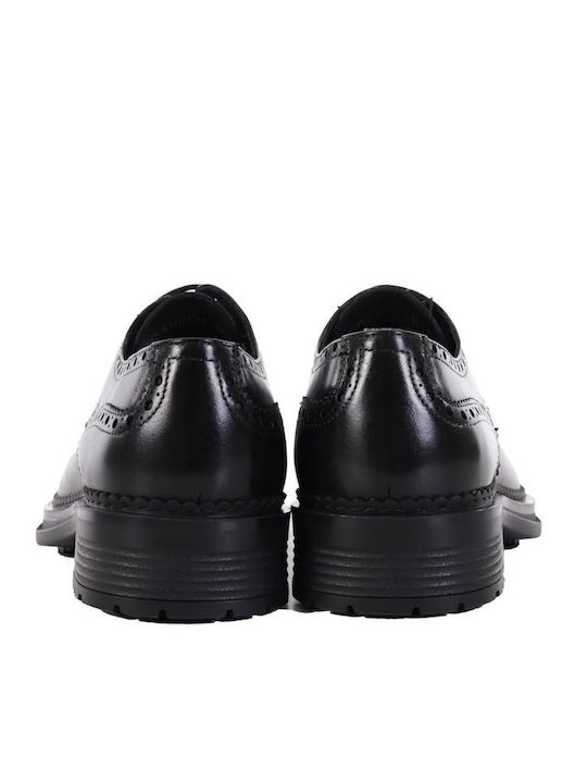 Δερμάτινα Ανδρικά Oxfords Μαύρα