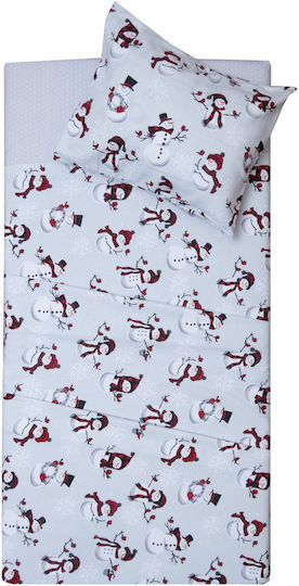 Viopros Kids Sheets Single with Elastic Band Gray 100x200cm Viopros Kids Sheets Single with Elastic Band Gray 100x200cm