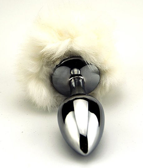 Loving Joy Bunny Tail Anal Plug Klein Weiß 6,50cm