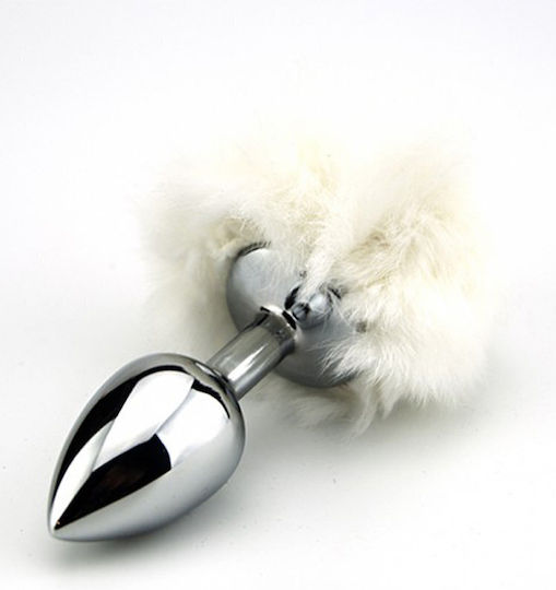 Loving Joy Bunny Tail Anal Plug Klein Weiß 6,50cm