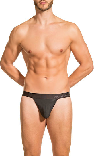 Obviously Apparel Ανδρικό Sexy String Μαύρο