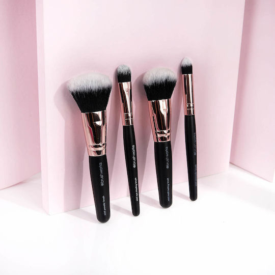 Brushworks Profesional Pensulă de Machiaj pentru Pudră din Păr Sintetic Mini