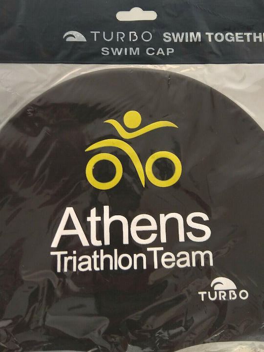 Turbo Σκουφάκι Κολύμβησης Ενηλίκων από Σιλικόνη Μαύρο