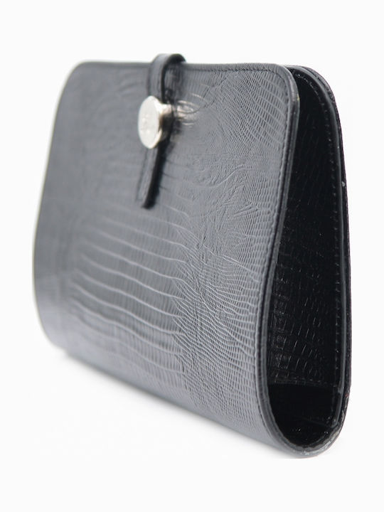 Large Leather Women's Wallet Classic Black