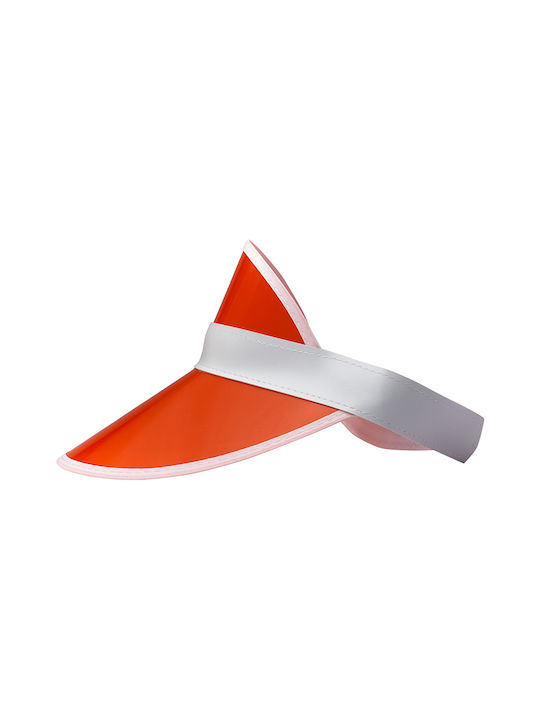 Brims and Trims Plastic Women's Visor Hat Orange