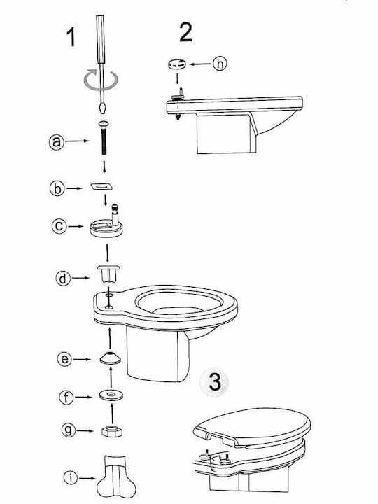 Duroplast Capace WC Plastic Alb 44.5x37.4cm