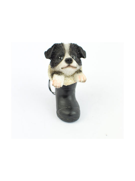 Decorative Dog Polyresin 4.5x5.5x7.3cm 1pcs