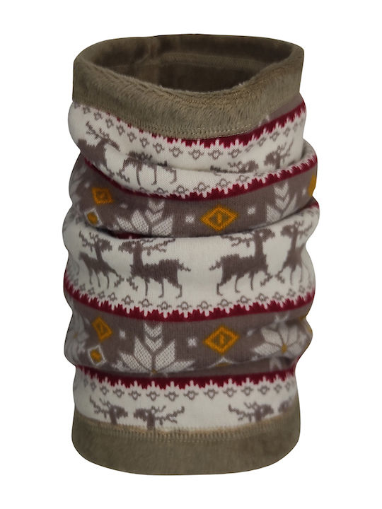Kids Knitted Neck Gaiter Brown