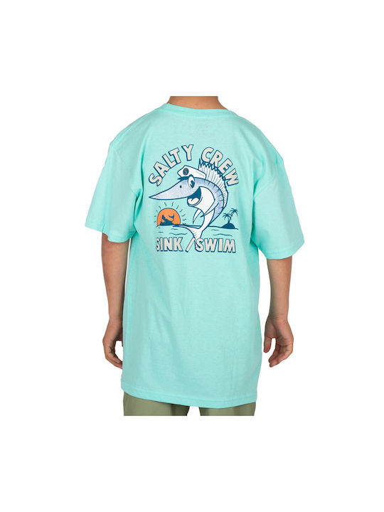 Salty Crew Kids T-shirt Turquoise El Capitan