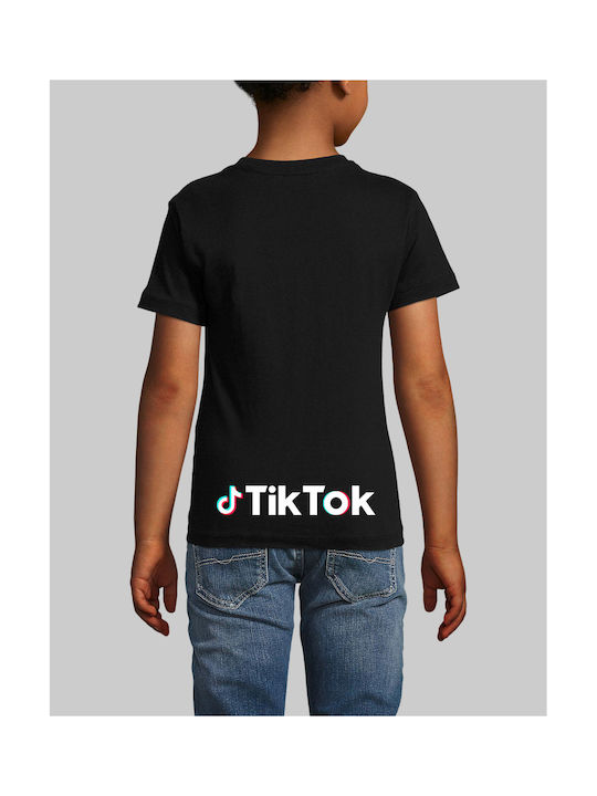 TKT Tricou pentru copii Negru Tik Tok