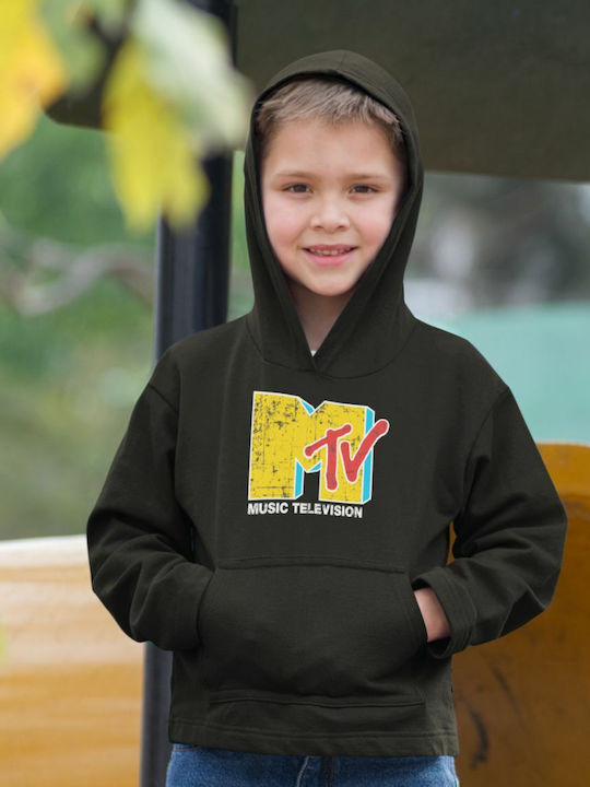 TKT Kids Sweatshirt with Hood Black Mtv