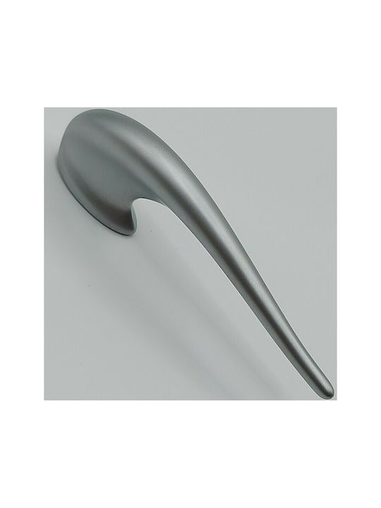 Obispa Handle Furniture made of Metallic & Zamak in Silver Color 200mm (Center Distance 32mm) 0084-032-10C1 1pcs