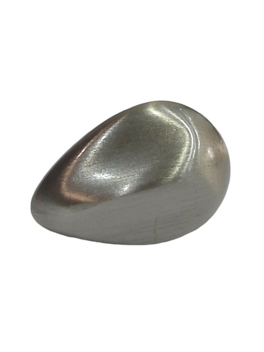 Steel-Nova Knopf Möbelgriff aus Metallisch in Silber Farbe 4130-000-12B1 1Stück