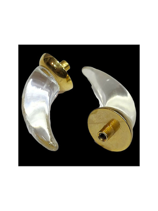 Steel-Nova Ръкохватка Мебел от Crystal & Метал Murano Crystal 7005-ORO2