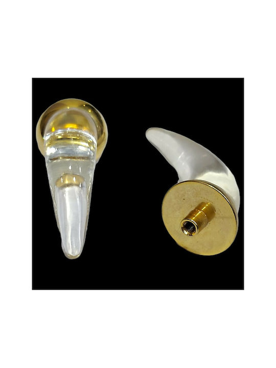 Steel-Nova Ръкохватка Мебел от Crystal & Метал Murano Crystal 7005-ORO2