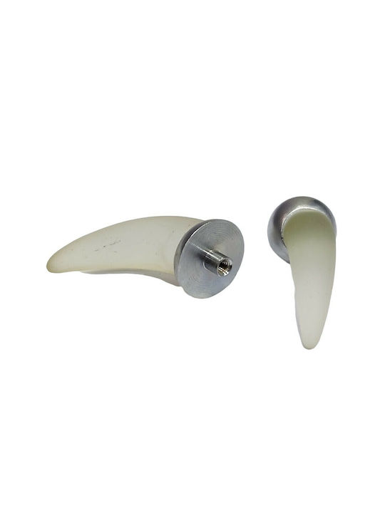 Steel-Nova Knopf Möbelgriff aus Kristall & Metallisch & Zamak Murano Crystal 7003-10C2 1Stück