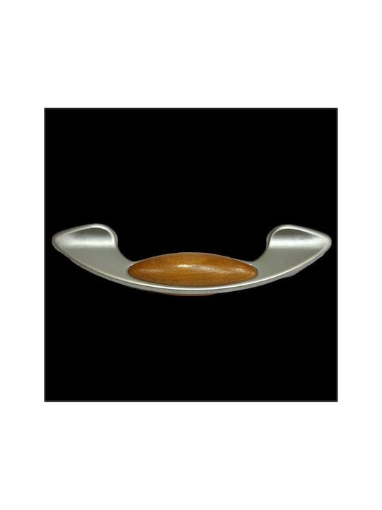 Handle Furniture made of Zamak & Wooden & Metallic zamak and wood 120mm (Center Distance 96mm) 0902-096-10C1 1pcs