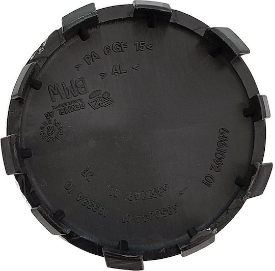 Radnabenkappen Bmw mit Innendurchmesser 55mm Schwarz 1Stück