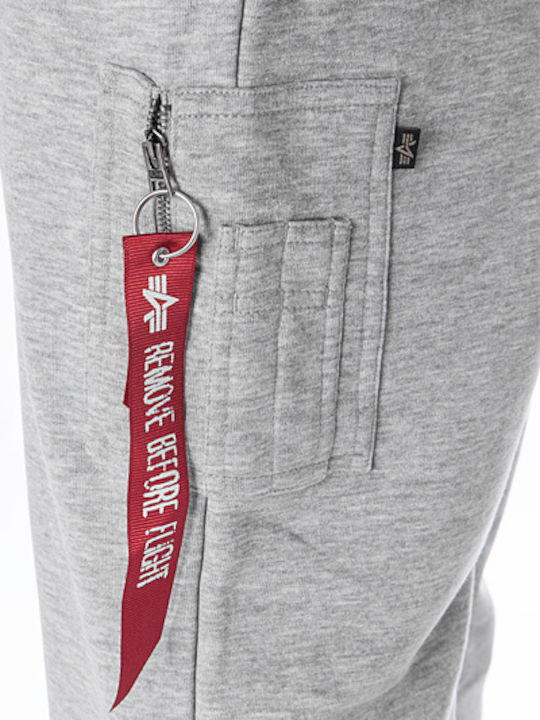 Alpha Industries Men's Sweatpants with Rubber Gray