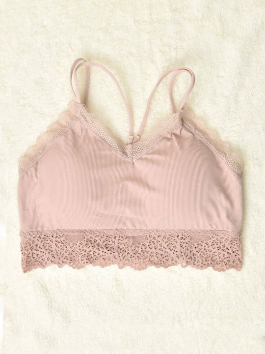 Potre Women's Bralette Bra Pink