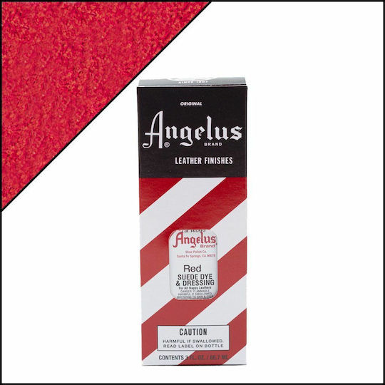 Angelus Suede Dye Liquid Craft Paint Red for Leather 90ml